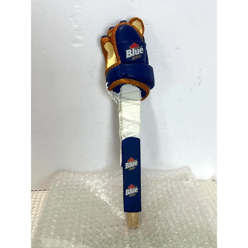 Labatt Blue Beer Tap Handle Hockey Glove Stick Figural Man Cave Decor New defect